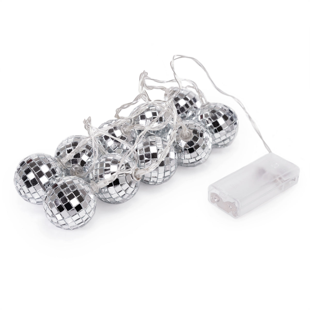 20 LED String Light Mirror Disco Balls Mixed Multi-Colors 10.5 feet Ba –  West Ivory LED Lighting