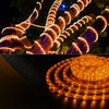 Orange 3/8" Thick LED Rope Lights | IP65 Indoor/Outdoor Lighting | ETL Certified - West Ivory LED Lighting 