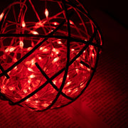 RED FLEXI Ribbon LED String Lights 33ft 100 LEDs 8 Modes w/6H Timer Waterproof - West Ivory LED Lighting 