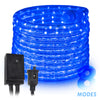 Blue 1/2" LED Rope Lights with 8 Lighting Modes Controller, IP65, Linkable - West Ivory LED Lighting 